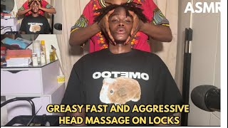 GREASY FAST AND AGGRESSIVE HEAD MASSAGE ON LOCKS