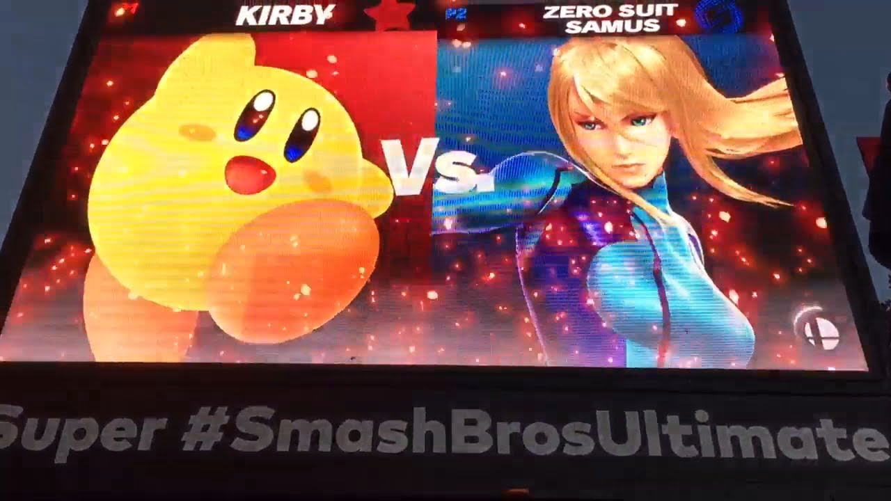 Super Smash Bros. Ultimate: Tailgate Tour Demo: Kirby Vs. Zero Suit Samus