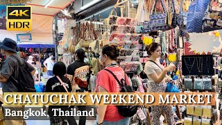 [BANGKOK] Chatuchak Weekend Market 'Exploring World's LARGEST Outdoor Market'| Thailand [4K HDR]