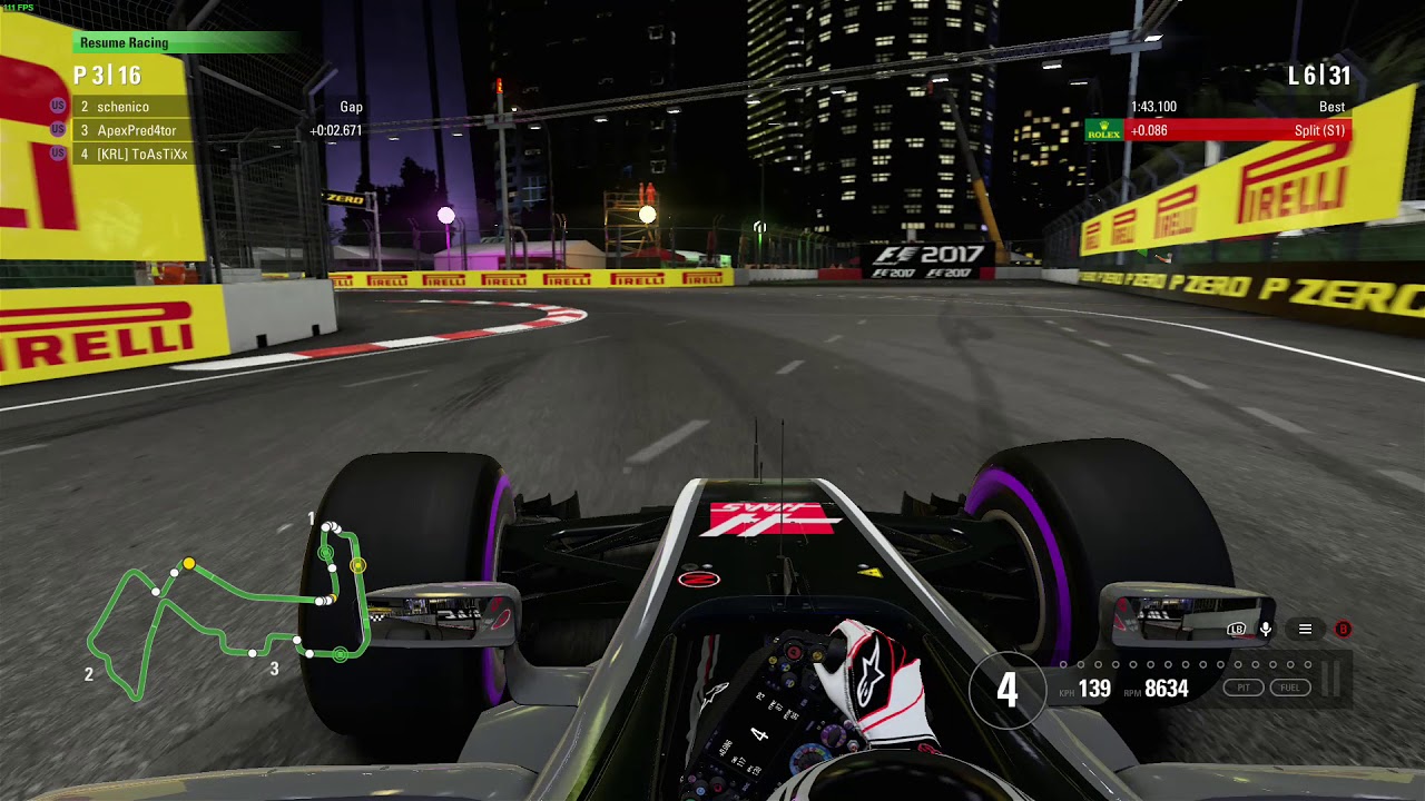 F1 2017 KRL Singapore Full Race