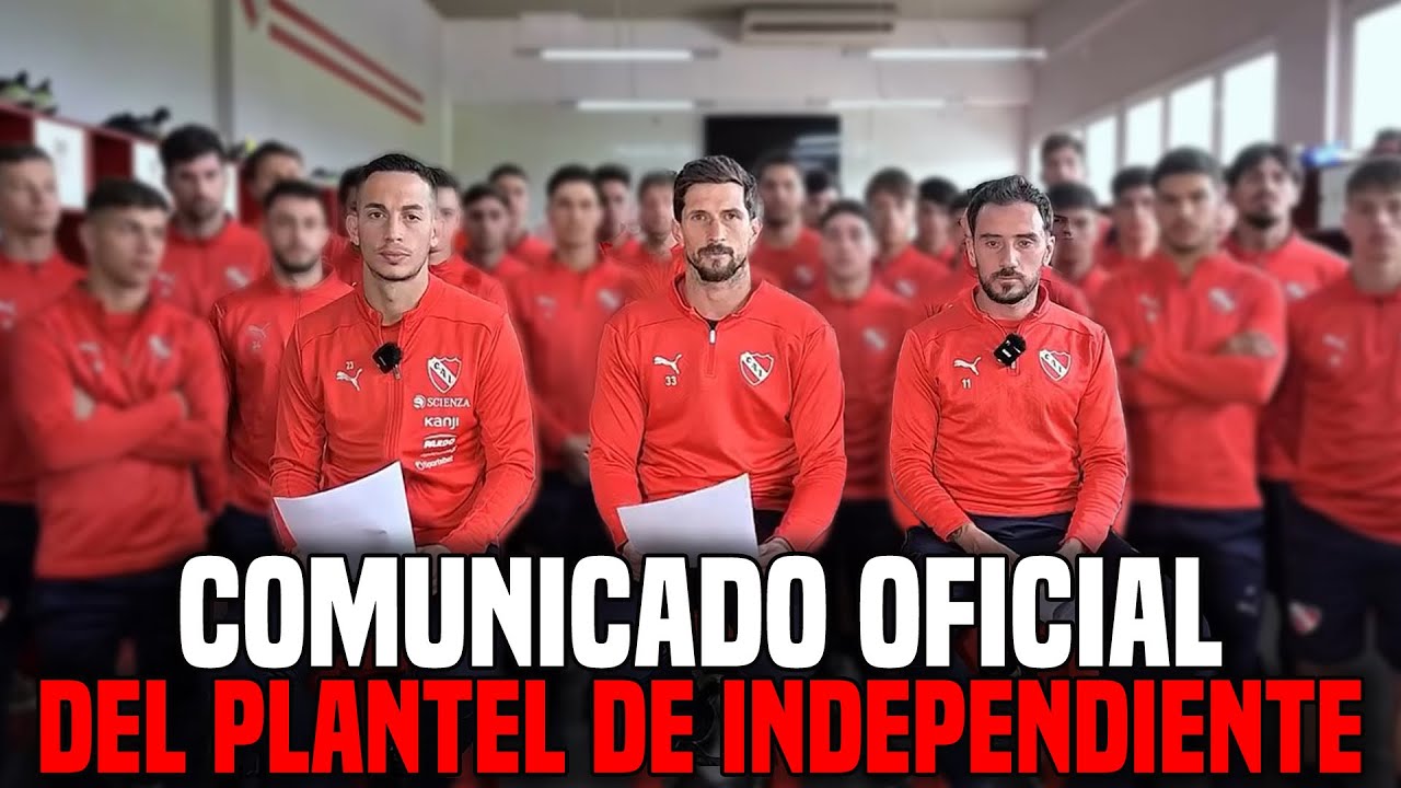 🎙️🔥 MENSAJE DEL PLANTEL DE INDEPENDIENTE SOBRE EL FALLO DE CONMEBOL: “ACÁ PERDIO EL FÚTBOL” 