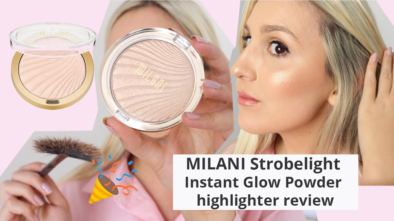 Milani Strobelight Instant Glow Powder highlighter review & impressions -