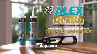 ALEX ULTRA Advanced Latex Sealant on dap.com by DAP Global Inc. 2,407 views 2 years ago 56 seconds