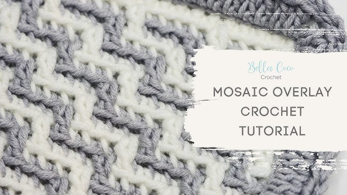 Mosaic Crochet: Clean Mosaic Crochet Tutorial (1-Row, No Cut Ends CMC)  ・ClearlyHelena