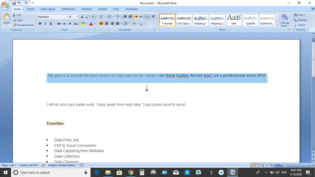 Clipboard Use in Microsoft Office Word in Urdu / Hindi YouTube