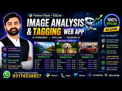 Image Analysis & Tagging Web App Using Python Flask & AI | CS619 Final Year Project 2026