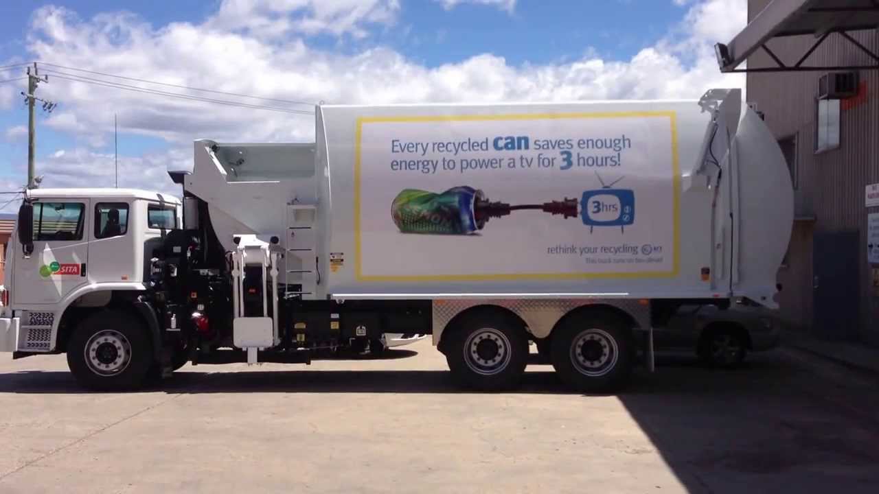 2B 'rethink your recycling' truck advertising for the ACT Government