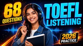 TOEFL Listening Practice 2026 68 Questions in 30 Minutes