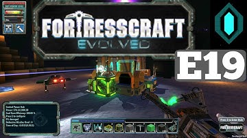 Lets Play Fortresscraft Evolved E19, Jet turbine, more research, and our first HEAVY!