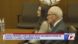 Judge tells Lindsay Clancy jury to keep deliberating following deadlock