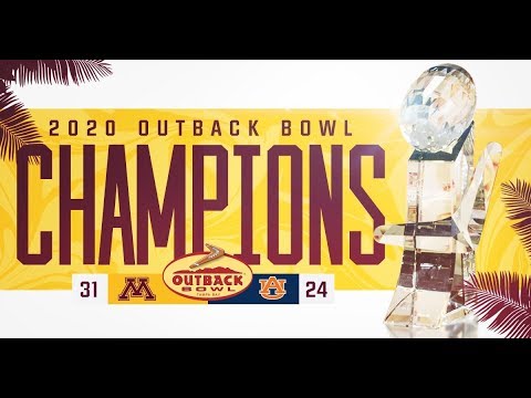 Highlights: Gophers Defeat Auburn 31-24 in Outback Bowl | #KFANGophers - Thumbnail Image