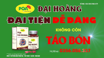 PQA Đại Hoàng Cho Người Chữa Táo Bón Mãi Không Khỏi | Thuốc Đông y PQA