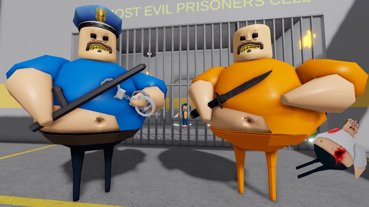 Police vs Prisoner BARRY'S PRISON RUN! - Roblox Obby Walkthrough FULL ...
