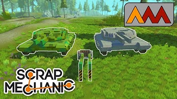 Kinetic Rail gun and MBT Mk 13 "Predator"... | Scrap Mechanic Ep118