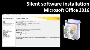 Silent software installation: Microsoft Office 2016 VL