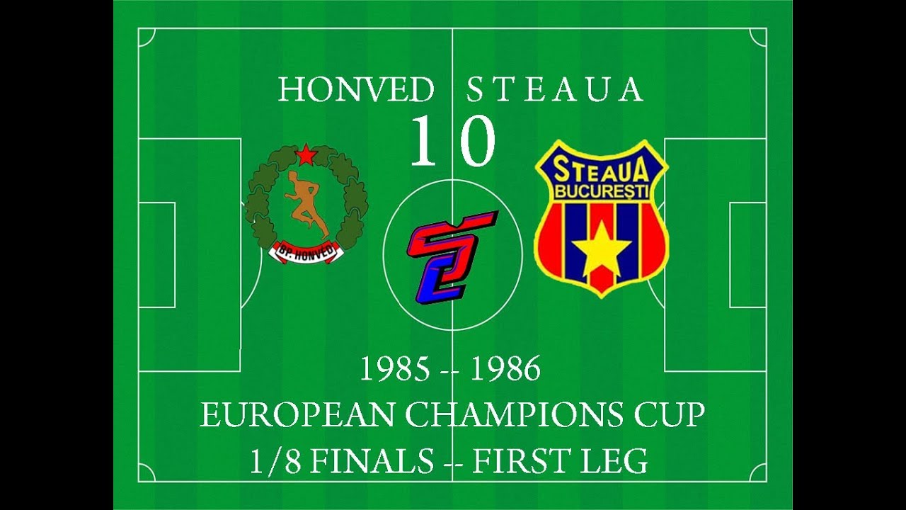 Romania football European Champions Cup 1986 Steaua Bucuresti & Kuusysi  Lahti