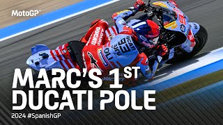 Marc&#39;s 93rd pole position &amp; the first one with Ducati! ✨ | 2024 #SpanishGP