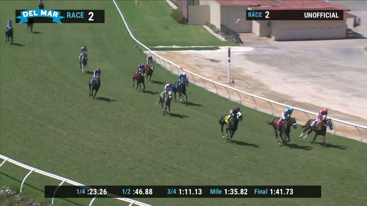 Kings River Night wins race 2 at Del Mar 9/3/22 YouTube