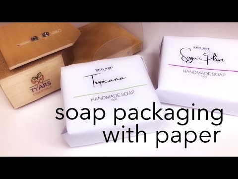 HOW TO WRAP SOAP WITH PAPER - soap wrapping paper ideas cheap and nice  method 