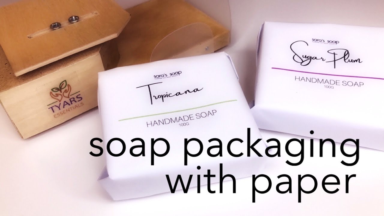 HOW TO WRAP SOAP WITH PAPER - soap wrapping paper ideas cheap and nice  method 
