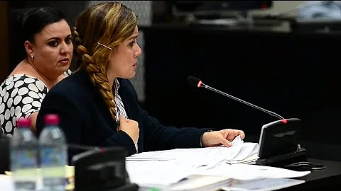 Las lgrimas de Claudia Mendez durante la audiencia