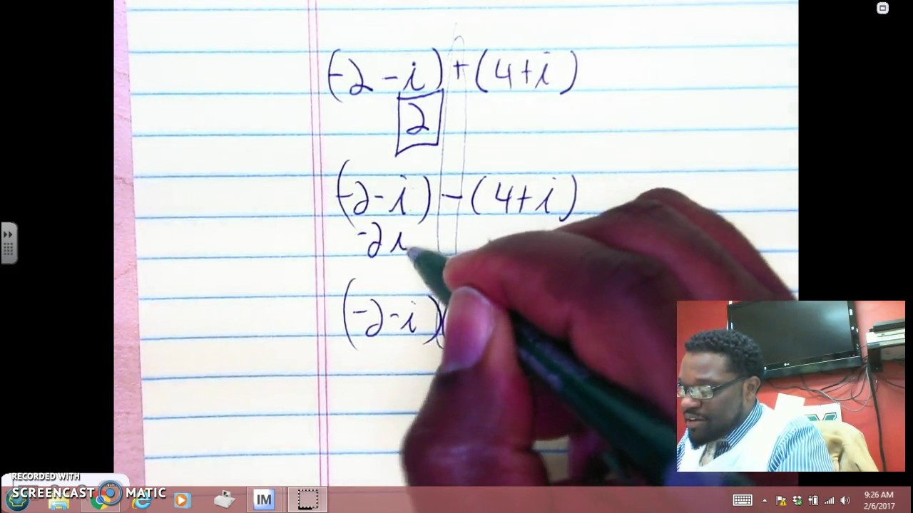 examples on complex numbers and graphing parabolas - YouTube