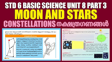 STD 6 Basic Science Unit 8 |Moon And Stars Part 3 |Constellations|Kite Victers Worksheet