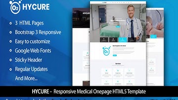 HYCURE - Responsive HTML Medical and Health Template. | Themeforest Website Templates and Themes