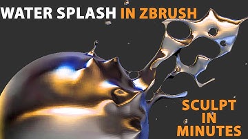 Tip&Trick#03 - Modeling Water Splash in Zbrush real easy real fast