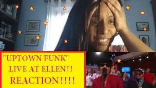 Uptown Funk - Bruno Mars ft. Mark Ronson at The ELLEN Show REACTION!