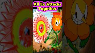Cuphead - FIght All Bosses Using All Ex Attacks Together / #shorts  #cuphead