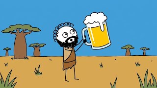When did the ancient humans start drinking?