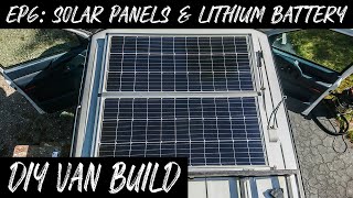 Chevy Astro DIY Stealth Camper Van Build EP 6: Solar Panel Installation & Lithium Battery