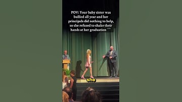 She Refused to Shake Hands at Graduation