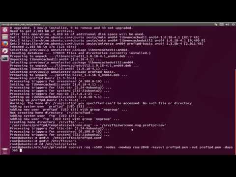 How To Configure ProFTPD Over SSL/TLS on ubuntu 17.04 zesty zapus