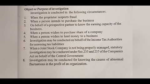 Auditing- Module 1 -Investigation