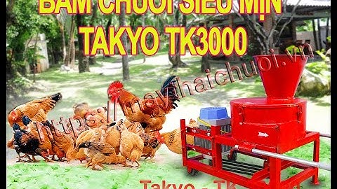 máy băm thái chuối đa năng takyo tk 3000 bán tại phú yên, video máy băm chuối ở phú yên