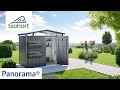 Vidéo: Abri métal Panorama P5 - 273x318x227cm - Biohort