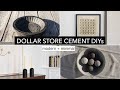 Modern Cement DIY Ideas Using Dollar Store Items