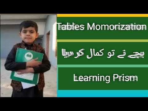 Tables Memorization/ Earlier learning stage - YouTube