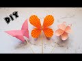 3 Ideas for Super Easy Paper Butterflies / Fantastic Craft For You / Home Decoration DIY