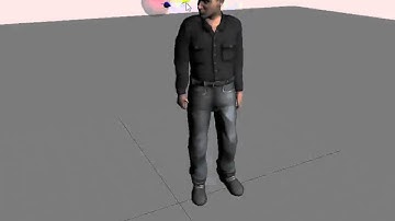 Physical simulation with motion tracking, character intuitively responds to perturbation