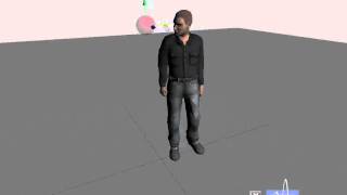 Physical simulation with motion tracking, character intuitively responds to perturbation Profile
