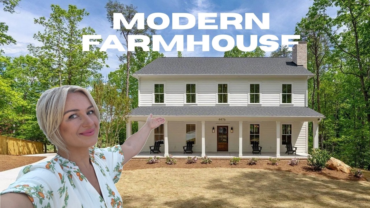 Inside a LUXURY Modern Farmhouse In Greenville South Carolina! New Construction on 1.5 ACRES | $900k