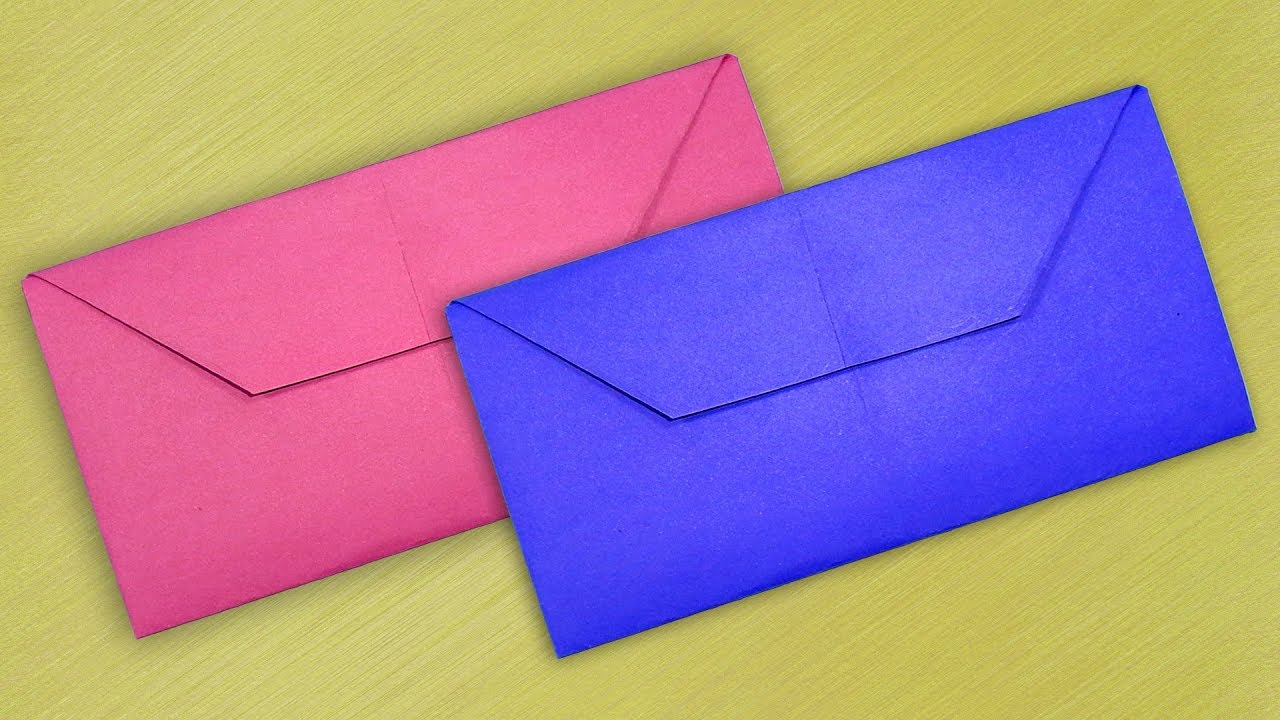Simple Envelope Making With Color Paper Without Glue Diy Homemade