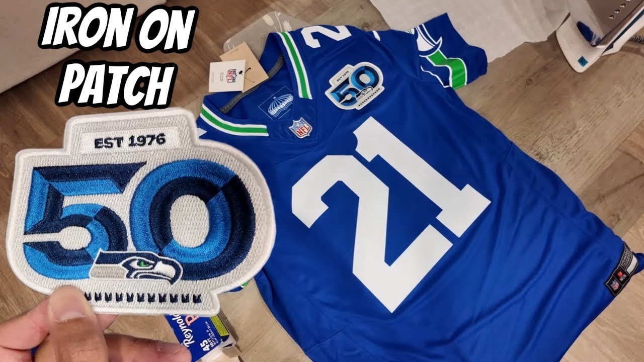 Как погладить нашивку на футболке НФЛ | Нашивка «Сихокс» 50-го сезона
