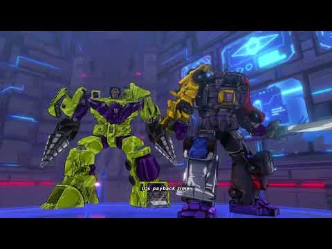 Transformers Devastation Optimus Prime vs Devastator and Menasor Boss Fight