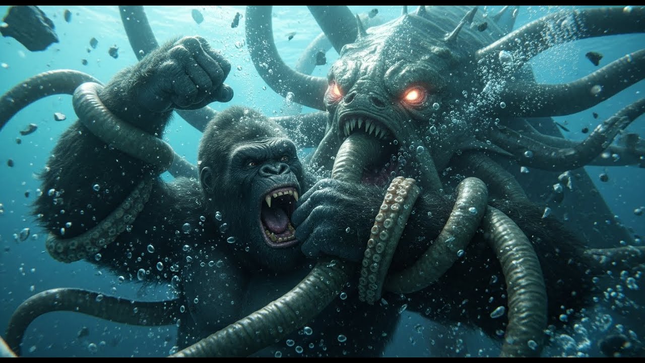 King Kong's Most EPIC Showdown: Battling Sea Monsters!