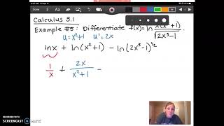 2019-2020 Calculus Chapter 5 Section 1 Example #5