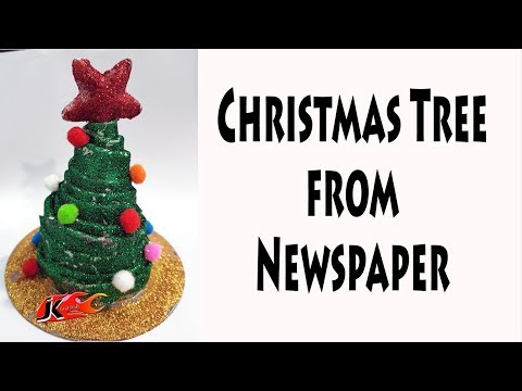 DIY Christmas Tree From Newspaper | JK Easy Craft 275